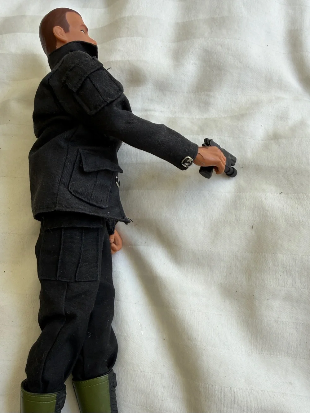 90s 12-inch GI Joe Action Figure in Black Fatigues by 21st Century Toys